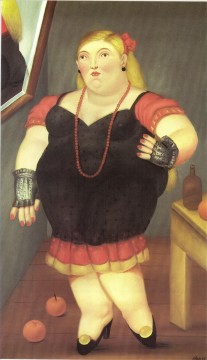  ehe - Stehende Frau Fernando Botero